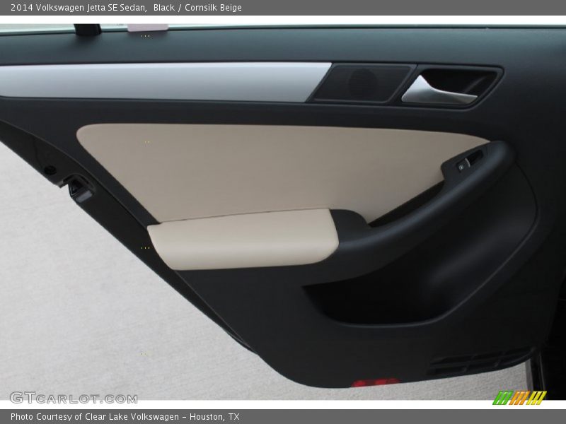 Black / Cornsilk Beige 2014 Volkswagen Jetta SE Sedan