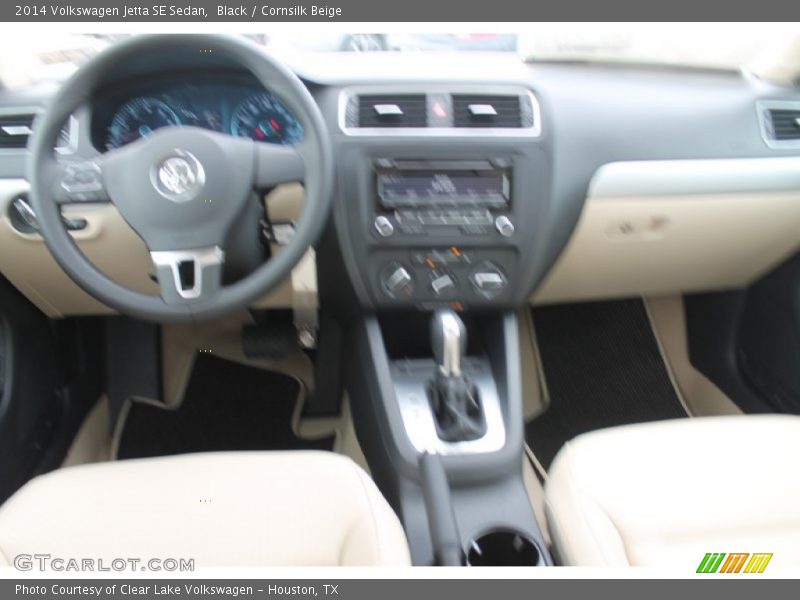 Black / Cornsilk Beige 2014 Volkswagen Jetta SE Sedan