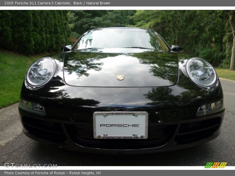 Black / Natural Brown 2005 Porsche 911 Carrera S Cabriolet