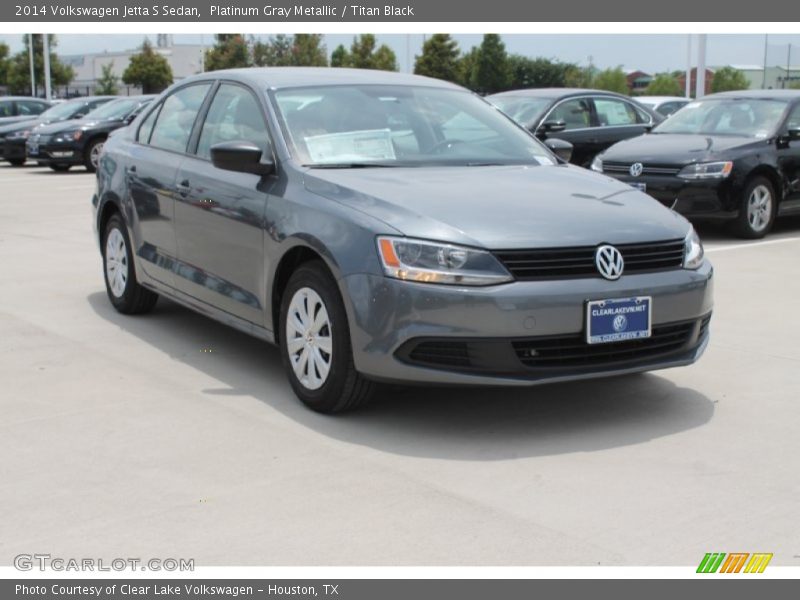 Platinum Gray Metallic / Titan Black 2014 Volkswagen Jetta S Sedan