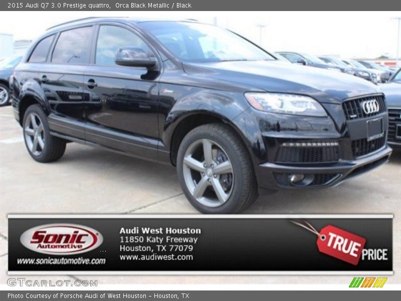 Orca Black Metallic / Black 2015 Audi Q7 3.0 Prestige quattro
