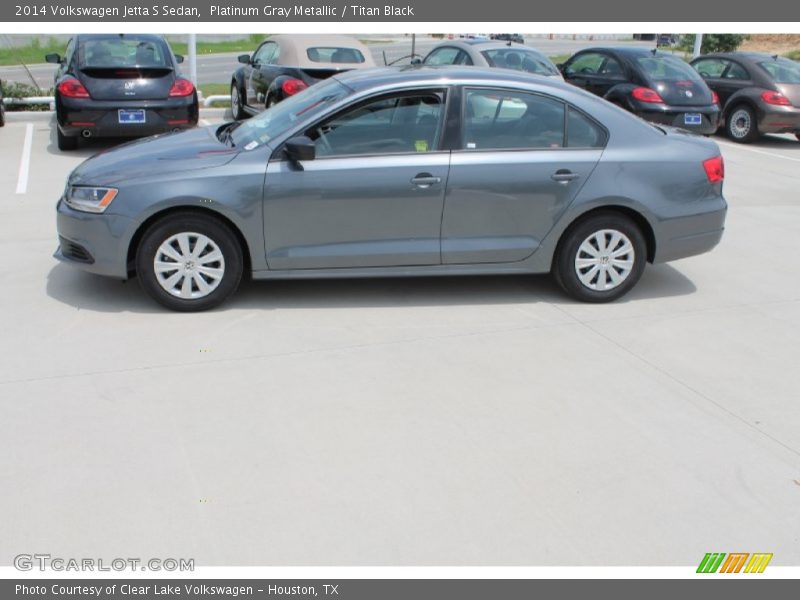 Platinum Gray Metallic / Titan Black 2014 Volkswagen Jetta S Sedan