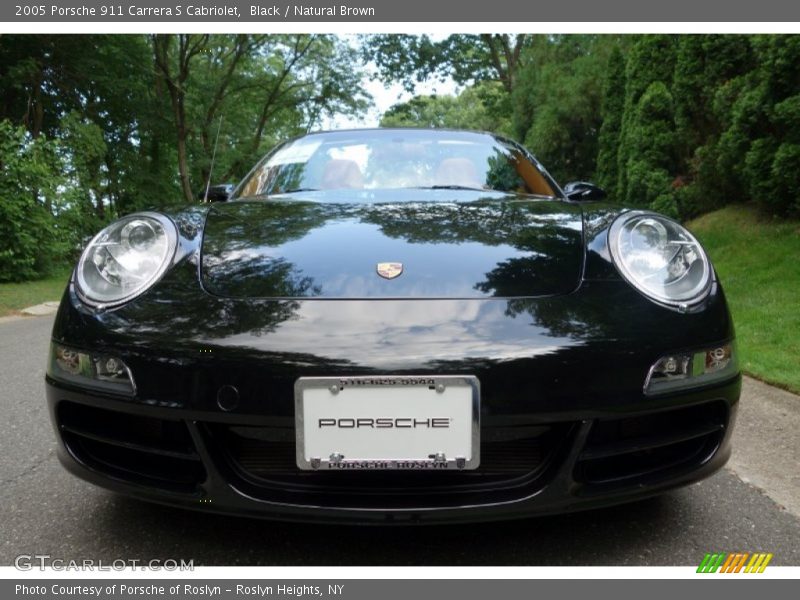 Black / Natural Brown 2005 Porsche 911 Carrera S Cabriolet