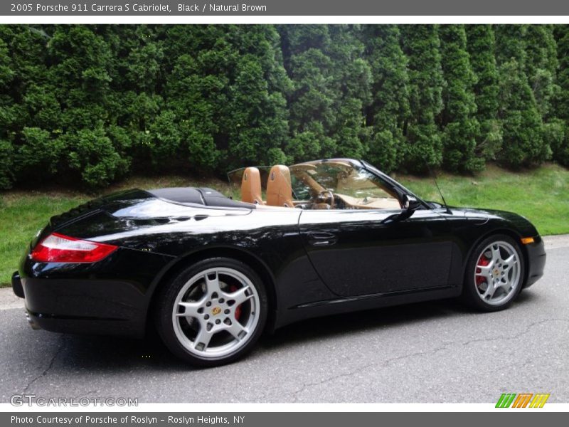 Black / Natural Brown 2005 Porsche 911 Carrera S Cabriolet