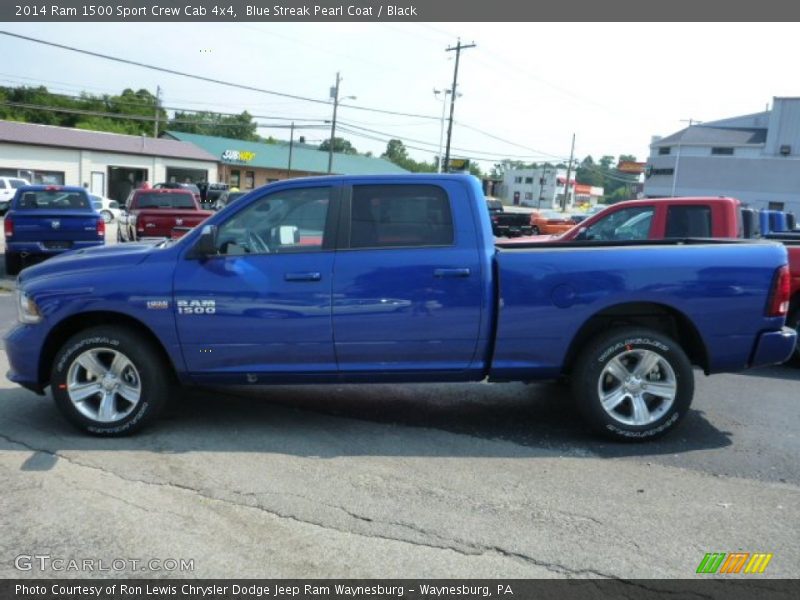 Blue Streak Pearl Coat / Black 2014 Ram 1500 Sport Crew Cab 4x4