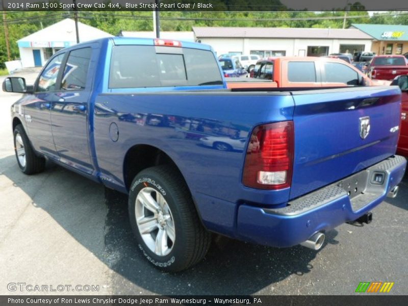 Blue Streak Pearl Coat / Black 2014 Ram 1500 Sport Crew Cab 4x4
