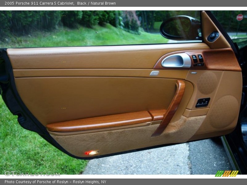 Black / Natural Brown 2005 Porsche 911 Carrera S Cabriolet