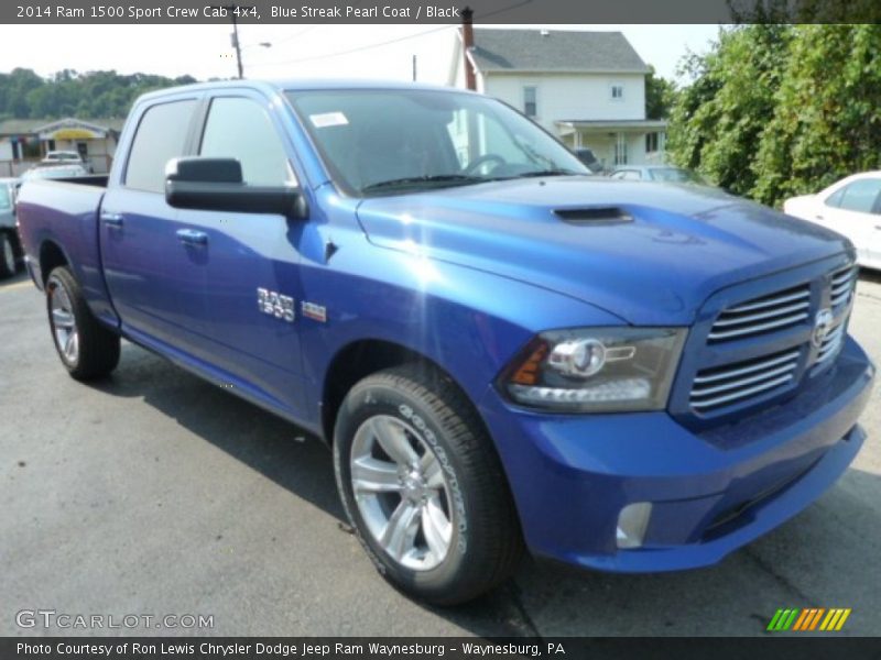 Blue Streak Pearl Coat / Black 2014 Ram 1500 Sport Crew Cab 4x4