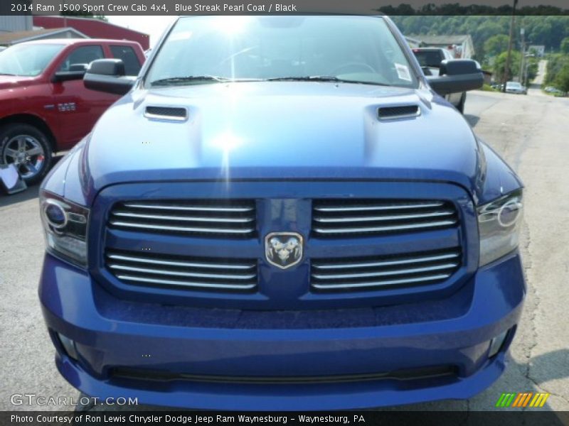 Blue Streak Pearl Coat / Black 2014 Ram 1500 Sport Crew Cab 4x4