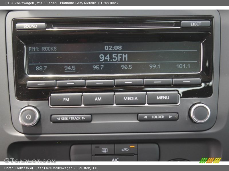 Platinum Gray Metallic / Titan Black 2014 Volkswagen Jetta S Sedan