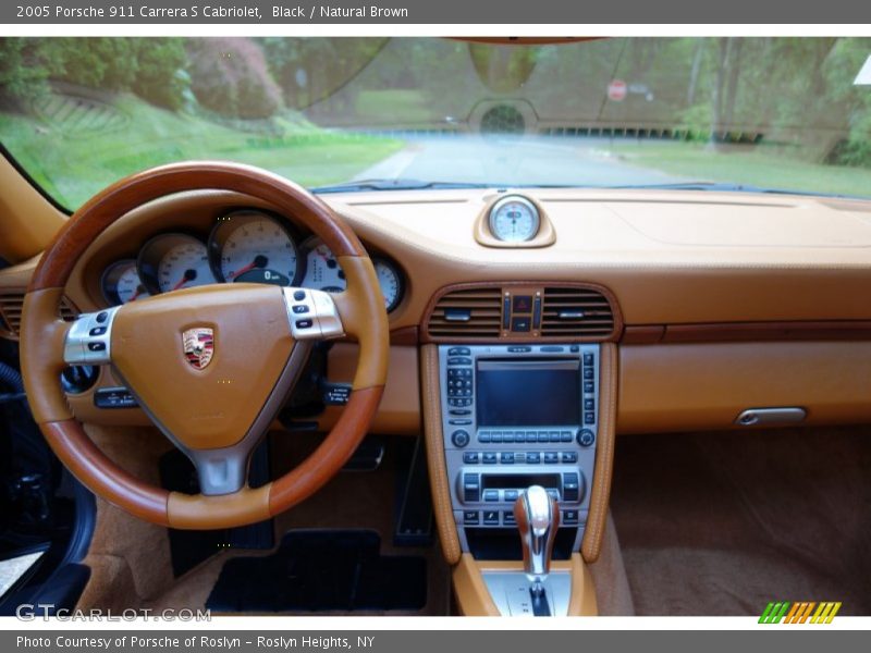 Black / Natural Brown 2005 Porsche 911 Carrera S Cabriolet