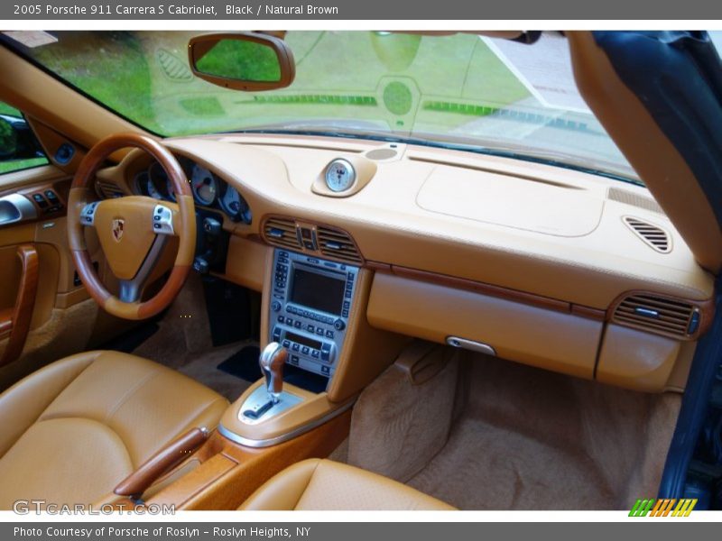 Black / Natural Brown 2005 Porsche 911 Carrera S Cabriolet
