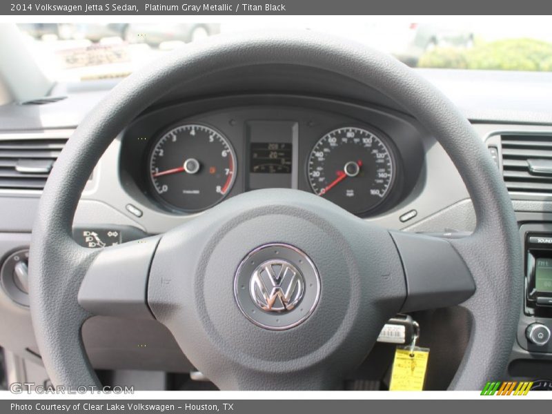 Platinum Gray Metallic / Titan Black 2014 Volkswagen Jetta S Sedan