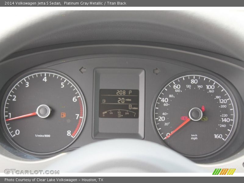 Platinum Gray Metallic / Titan Black 2014 Volkswagen Jetta S Sedan