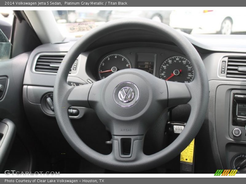 Platinum Gray Metallic / Titan Black 2014 Volkswagen Jetta S Sedan