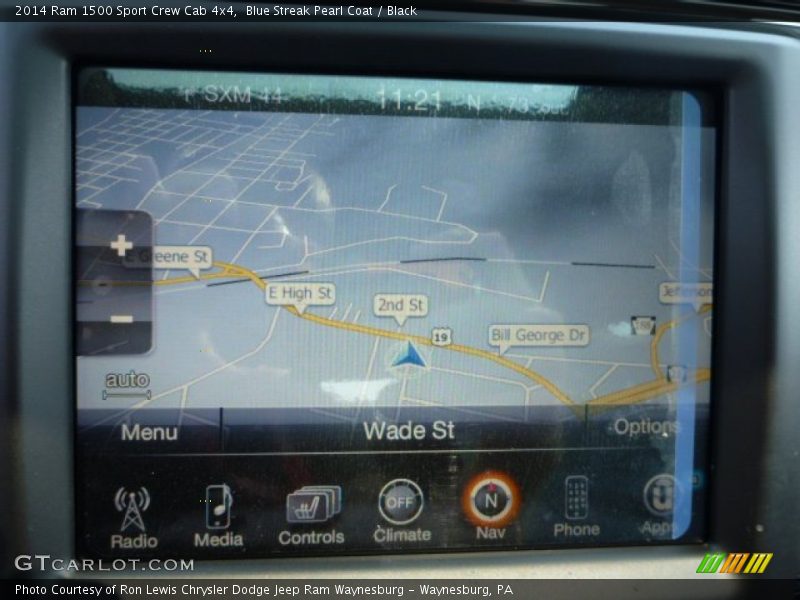 Blue Streak Pearl Coat / Black 2014 Ram 1500 Sport Crew Cab 4x4