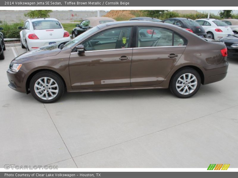 Toffee Brown Metallic / Cornsilk Beige 2014 Volkswagen Jetta SE Sedan