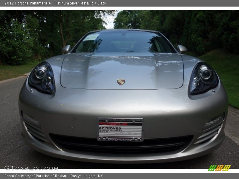 Platinum Silver Metallic / Black 2012 Porsche Panamera 4