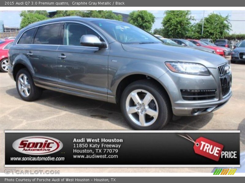 Graphite Gray Metallic / Black 2015 Audi Q7 3.0 Premium quattro