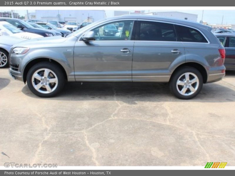 Graphite Gray Metallic / Black 2015 Audi Q7 3.0 Premium quattro