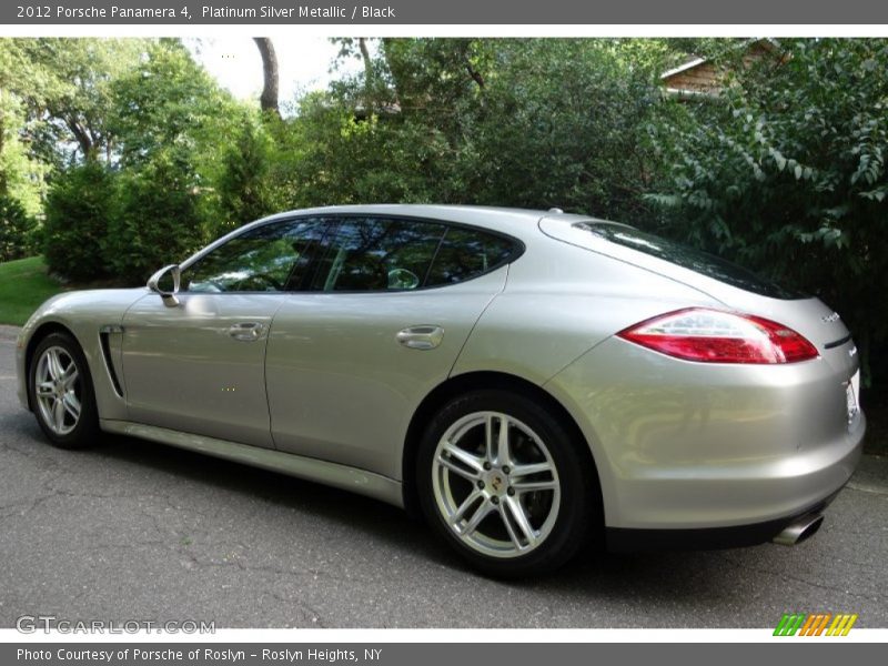 Platinum Silver Metallic / Black 2012 Porsche Panamera 4