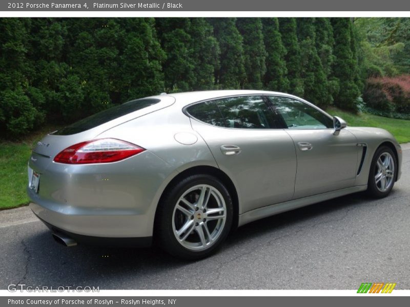 Platinum Silver Metallic / Black 2012 Porsche Panamera 4