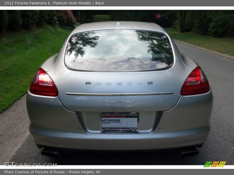 Platinum Silver Metallic / Black 2012 Porsche Panamera 4