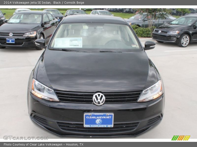Black / Cornsilk Beige 2014 Volkswagen Jetta SE Sedan