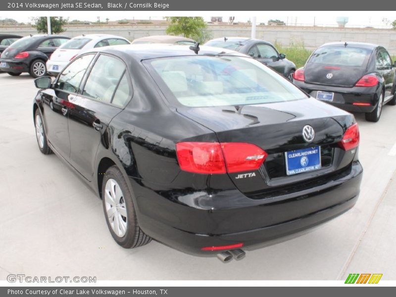Black / Cornsilk Beige 2014 Volkswagen Jetta SE Sedan