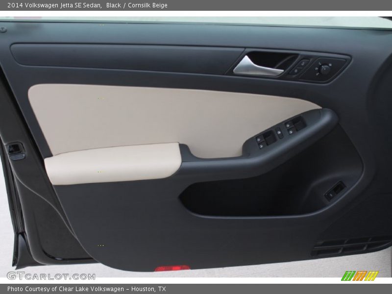 Black / Cornsilk Beige 2014 Volkswagen Jetta SE Sedan