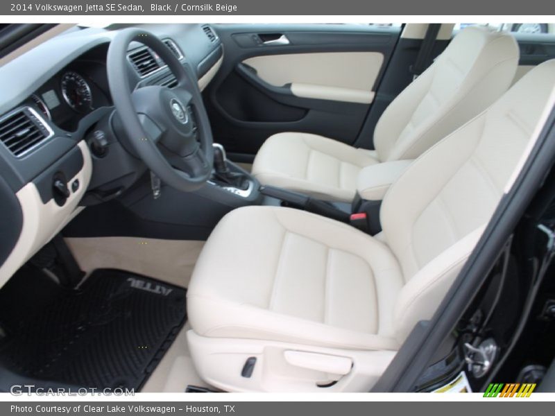 Black / Cornsilk Beige 2014 Volkswagen Jetta SE Sedan