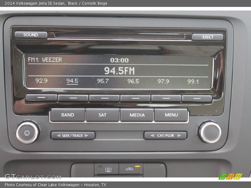 Black / Cornsilk Beige 2014 Volkswagen Jetta SE Sedan