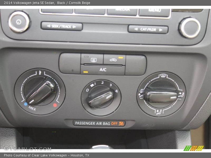 Black / Cornsilk Beige 2014 Volkswagen Jetta SE Sedan