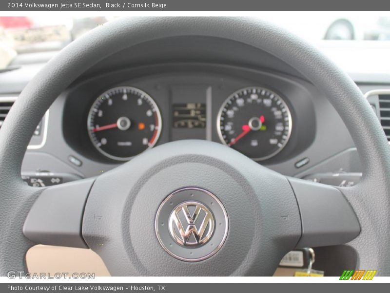 Black / Cornsilk Beige 2014 Volkswagen Jetta SE Sedan