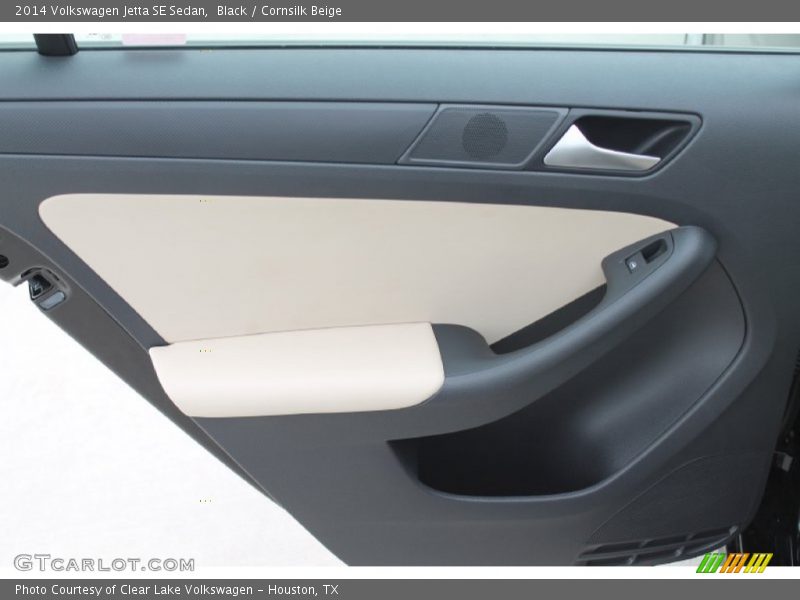 Black / Cornsilk Beige 2014 Volkswagen Jetta SE Sedan