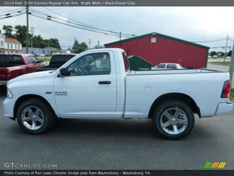 Bright White / Black/Diesel Gray 2014 Ram 1500 Express Regular Cab 4x4