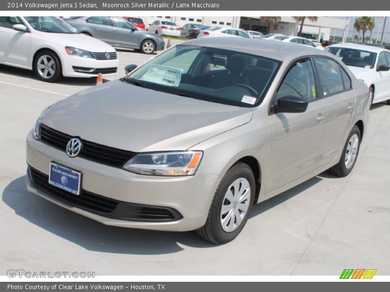 Moonrock Silver Metallic / Latte Macchiato 2014 Volkswagen Jetta S Sedan