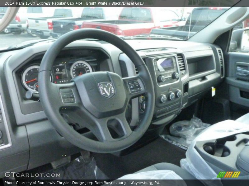 Bright White / Black/Diesel Gray 2014 Ram 1500 Express Regular Cab 4x4