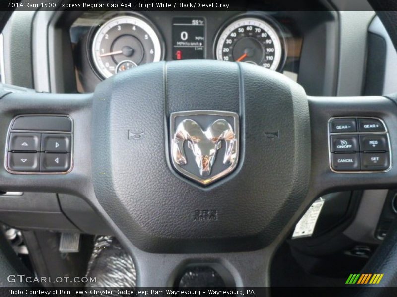 Bright White / Black/Diesel Gray 2014 Ram 1500 Express Regular Cab 4x4