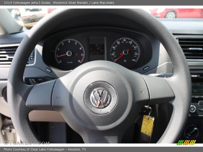Moonrock Silver Metallic / Latte Macchiato 2014 Volkswagen Jetta S Sedan