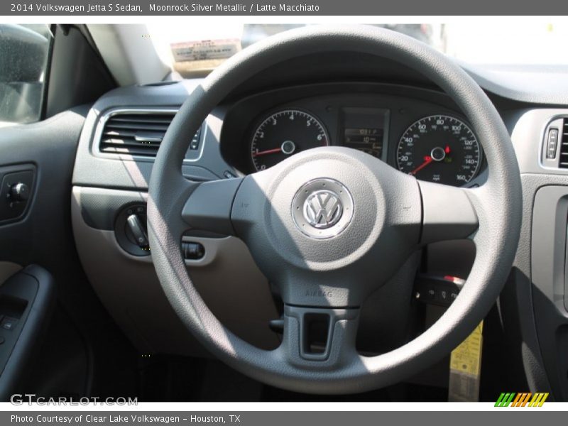 Moonrock Silver Metallic / Latte Macchiato 2014 Volkswagen Jetta S Sedan