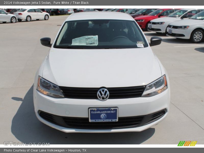 Pure White / Titan Black 2014 Volkswagen Jetta S Sedan