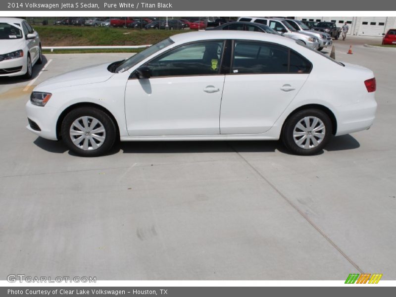 Pure White / Titan Black 2014 Volkswagen Jetta S Sedan