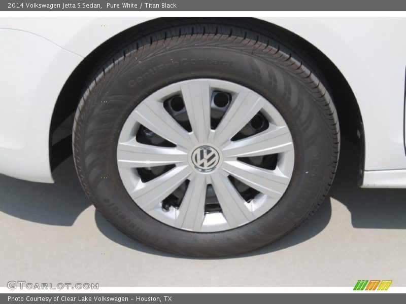 Pure White / Titan Black 2014 Volkswagen Jetta S Sedan