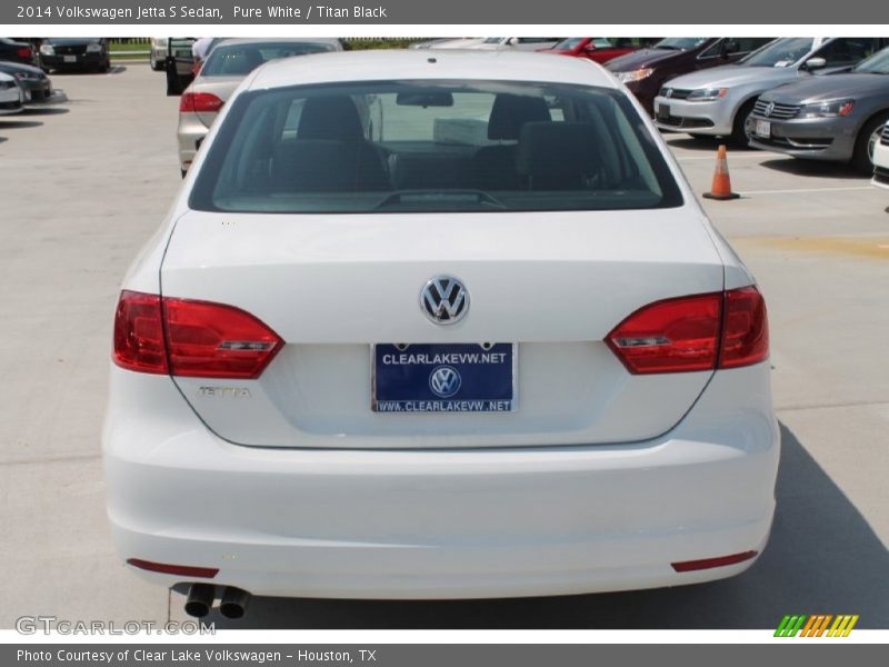 Pure White / Titan Black 2014 Volkswagen Jetta S Sedan