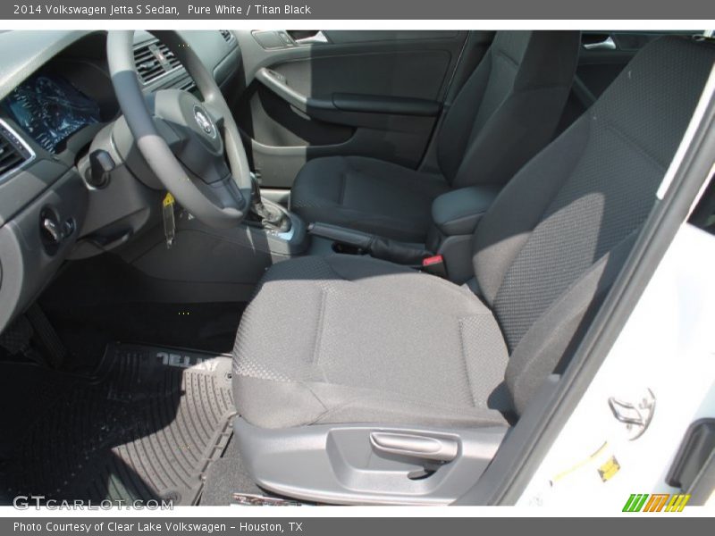 Pure White / Titan Black 2014 Volkswagen Jetta S Sedan