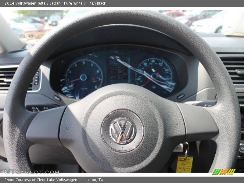 Pure White / Titan Black 2014 Volkswagen Jetta S Sedan