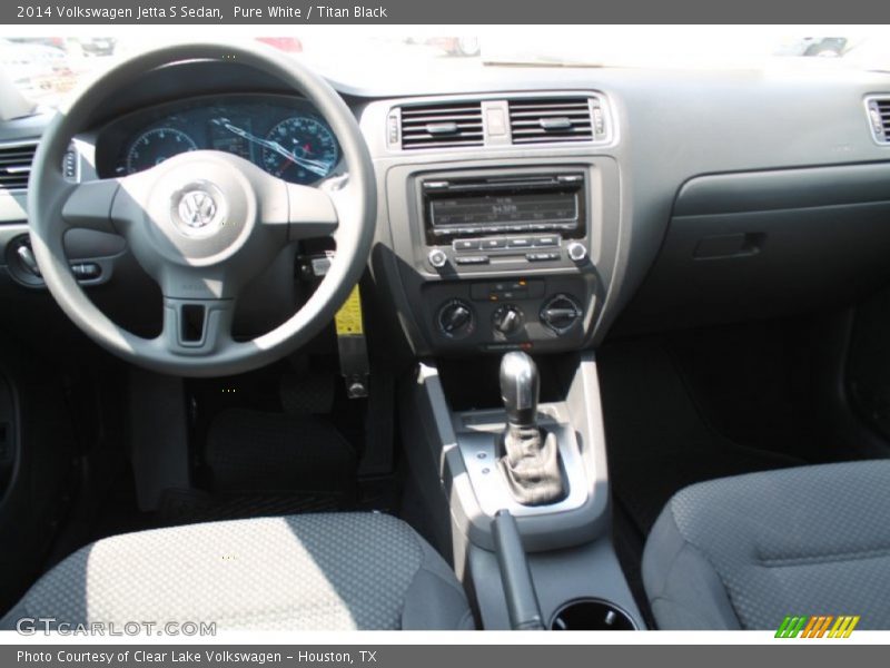 Pure White / Titan Black 2014 Volkswagen Jetta S Sedan