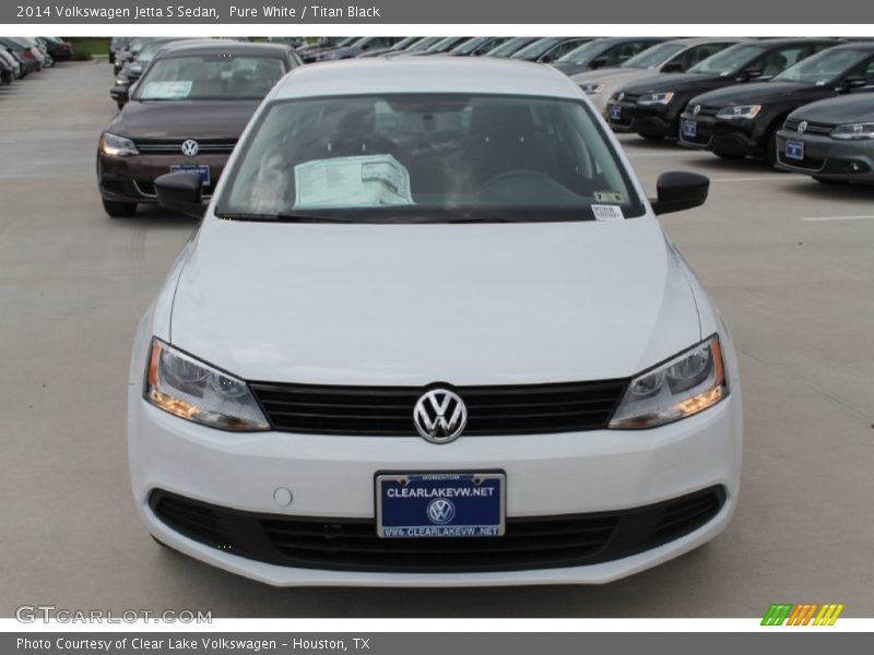 Pure White / Titan Black 2014 Volkswagen Jetta S Sedan