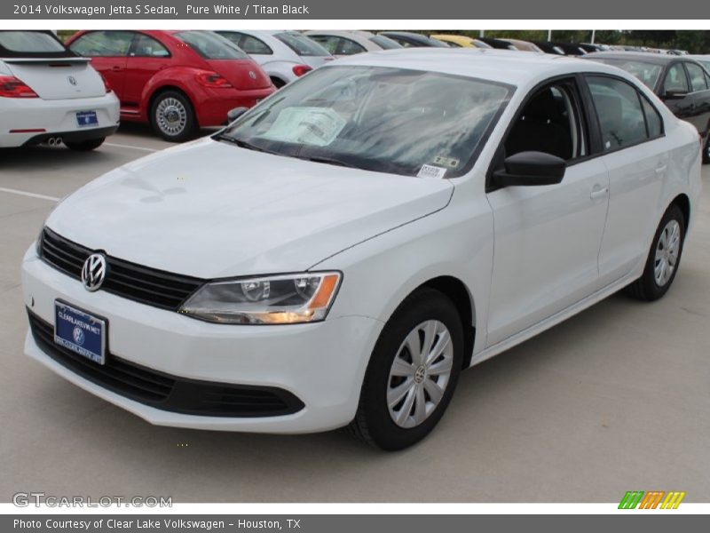 Pure White / Titan Black 2014 Volkswagen Jetta S Sedan
